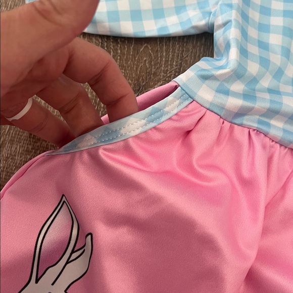 Easter NWOT Boutique Gingham Dress with Bunnies size XL (6/7) - Picture 5 of 5